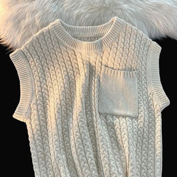 men's sweaters stylish men sweater vest knitted keep warm twisted texture preppy style pullover 230719, White;black
men's sweaters stylish men sweater vest knitted keep warm twisted texture preppy style pullover 230719, White;black