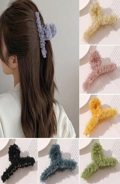 fashion big lace mesh hair clip claws fluffy yarn crabs clamps for women korean pink hairpins barrettes girls hair accessories7232804, Slivery;white
fashion big lace mesh hair clip claws fluffy yarn crabs clamps for women korean pink hairpins barrettes girls hair accessories7232804, Slivery;white