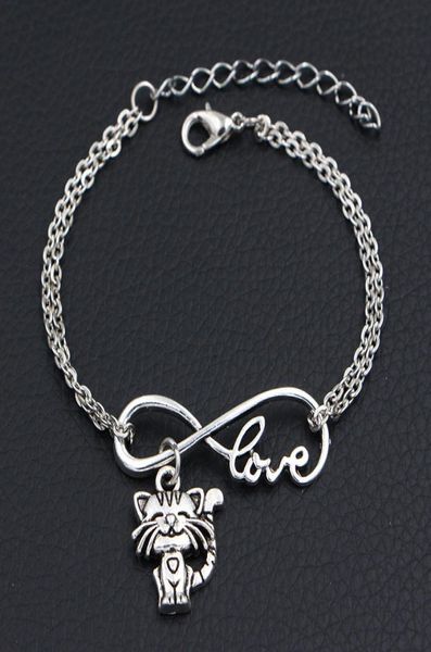 new arrival alloy infinity love cat pendant charm bracelets bangles good qaulity handmade silver link chain diy jewelry gift for4853100, Golden;silver
new arrival alloy infinity love cat pendant charm bracelets bangles good qaulity handmade silver link chain diy jewelry gift for4853100, Golden;silver