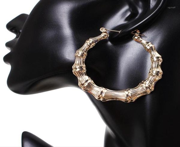 1pair punk large circle wedding hoop earring for women men jewelry hyperbole statement bamboo style earrings e22512497036, Golden;silver
1pair punk large circle wedding hoop earring for women men jewelry hyperbole statement bamboo style earrings e22512497036, Golden;silver
