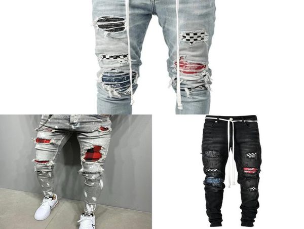 black skinny jeans men ripped grid patchwork stretch denim trousers elastic hip hop pants jogging pencil pants 2020 men clothing x6698174, Blue
black skinny jeans men ripped grid patchwork stretch denim trousers elastic hip hop pants jogging pencil pants 2020 men clothing x6698174, Blue