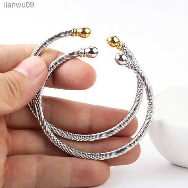 2022 new fashion titanium steel bracelet women twisted steel wire charm bracelet jewelry party ball jewelry gifts accessories l230704, Black
2022 new fashion titanium steel bracelet women twisted steel wire charm bracelet jewelry party ball jewelry gifts accessories l230704, Black