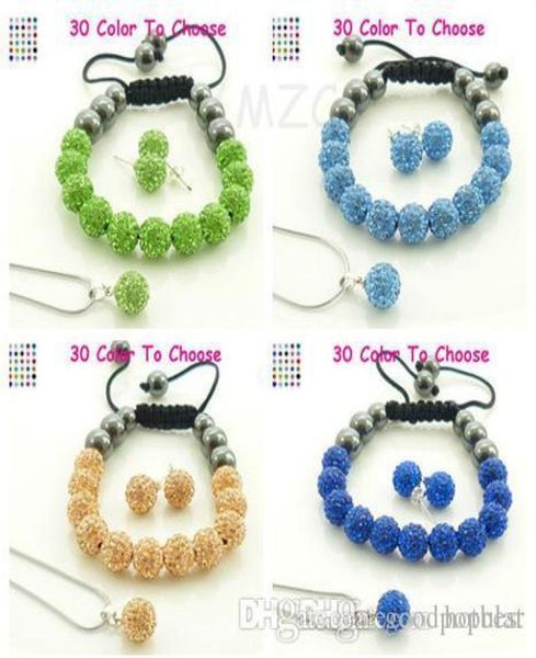 5pcslot 10mm crystal clay good new arrival disco bead rhinestone crystal set bracelet necklace studs earrings jewelry set u426278953, Black
5pcslot 10mm crystal clay good new arrival disco bead rhinestone crystal set bracelet necklace studs earrings jewelry set u426278953, Black