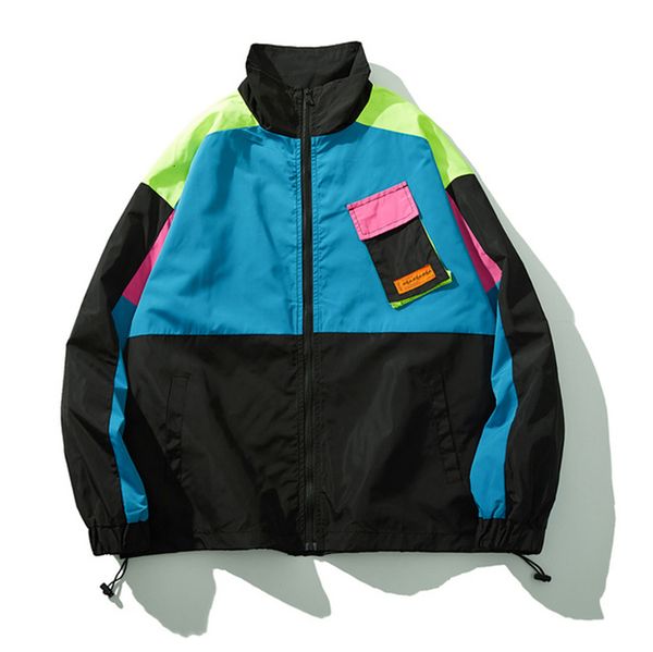 men's jackets men hip hop vintage jacket coat color block patchwork harajuku streetwear retro windbreaker zip up coats autumn pocket 2, Black;brown
men's jackets men hip hop vintage jacket coat color block patchwork harajuku streetwear retro windbreaker zip up coats autumn pocket 2, Black;brown
