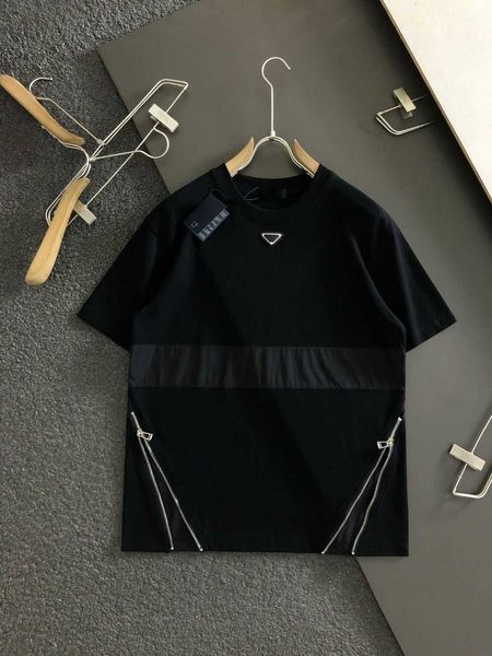 summer men's black book triangle zipper casual short sleeve, polyester fabric soft and comfortable anti-pilling, loose version of casua, White;black
summer men's black book triangle zipper casual short sleeve, polyester fabric soft and comfortable anti-pilling, loose version of casua, White;black
