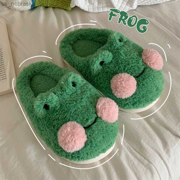 funny couple lovely frog women cotton slippers student anti slip warm plush home slipper household shoes cute animals winter l230518, Black;grey
funny couple lovely frog women cotton slippers student anti slip warm plush home slipper household shoes cute animals winter l230518, Black;grey