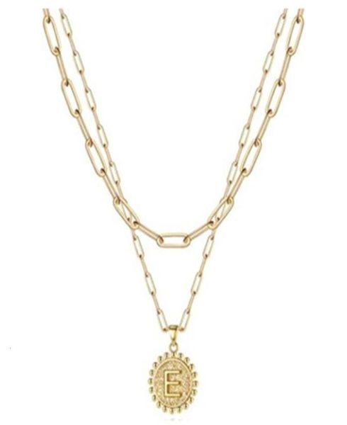pendant exquisite simple paper clip chain necklace personalized coin 26 letter layered stainless steel necklace8991989, Silver
pendant exquisite simple paper clip chain necklace personalized coin 26 letter layered stainless steel necklace8991989, Silver
