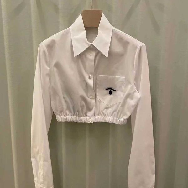 summer women's lapel hem tightening short high-waist shirt, soft and comfortable fabric does not shrink, hem tightening high-waist casu, White
summer women's lapel hem tightening short high-waist shirt, soft and comfortable fabric does not shrink, hem tightening high-waist casu, White