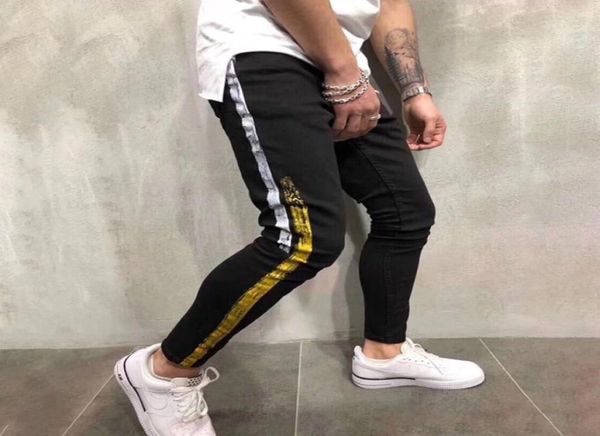 new mens jeans mens stylist skinny ripped yellow red stripes pants mens stretch slim biker jeans casual hip hop trousers2079351, Blue
new mens jeans mens stylist skinny ripped yellow red stripes pants mens stretch slim biker jeans casual hip hop trousers2079351, Blue