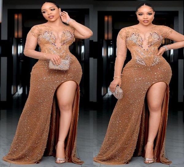 2021 plus size arabic aso ebi luxurious mermaid gold prom dresses beaded crystals sheer neck evening formal party second reception5977712, Black
2021 plus size arabic aso ebi luxurious mermaid gold prom dresses beaded crystals sheer neck evening formal party second reception5977712, Black