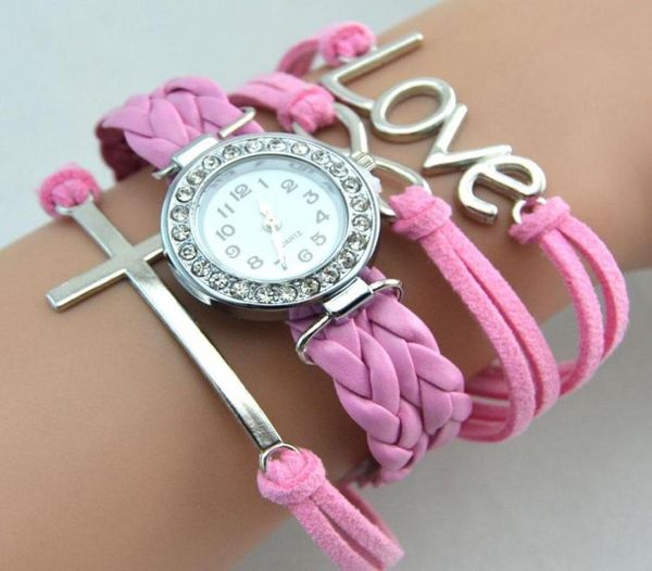 infinity watches infinity bracelets leather wrist watches fashion cross love women leather bracelet quartz watch mix colors 8572834, Golden;silver 
infinity watches infinity bracelets leather wrist watches fashion cross love women leather bracelet quartz watch mix colors 8572834, Golden;silver