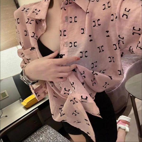 23-designer button up shirt womens luxury summer casual printing breathable and skin friendly cloting women fashion long shirts quality out, White
23-designer button up shirt womens luxury summer casual printing breathable and skin friendly cloting women fashion long shirts quality out, White