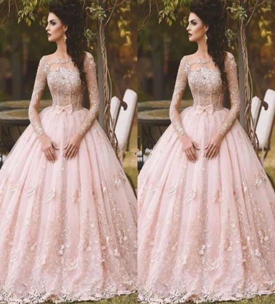 arabic ball gown pink quinceanera dresses boat neck long sleeve lace sheer neck 2019 vintage sweet 16 girls debutantes prom gown c7134267, Blue;red
arabic ball gown pink quinceanera dresses boat neck long sleeve lace sheer neck 2019 vintage sweet 16 girls debutantes prom gown c7134267, Blue;red
