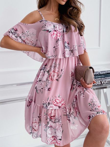 basic casual dresses spaghetti strap woman dress summer floral print off shoulder sundress elegant chiffon a-line beach boho dresses vestido, Black;gray
basic casual dresses spaghetti strap woman dress summer floral print off shoulder sundress elegant chiffon a-line beach boho dresses vestido, Black;gray
