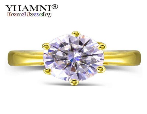 yhamni original 2 ct 6mm round cz diamant solid yellow gold rings anillos gold color wedding rings for women gift lyr16997723237437932, Slivery;golden
yhamni original 2 ct 6mm round cz diamant solid yellow gold rings anillos gold color wedding rings for women gift lyr16997723237437932, Slivery;golden