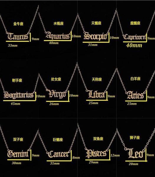 personalized gold letter zodiac necklace constellation necklaces custom stainless steel old english necklace birthday jewelry gift9394780, Silver
personalized gold letter zodiac necklace constellation necklaces custom stainless steel old english necklace birthday jewelry gift9394780, Silver
