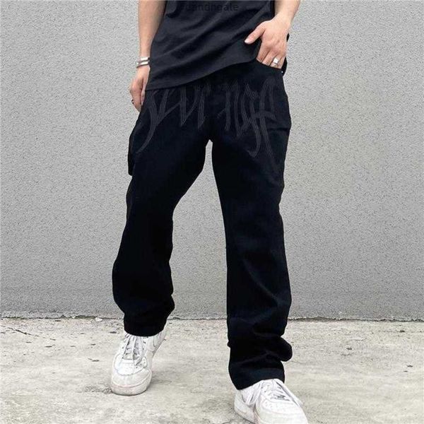 jeans clothes men's black fashion streetwear embroidery low rise baggy denim pants men straight hip hop jean trousers malemen's xd, Blue
jeans clothes men's black fashion streetwear embroidery low rise baggy denim pants men straight hip hop jean trousers malemen's xd, Blue