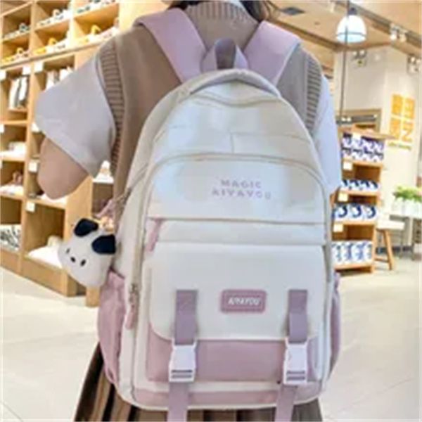 female travel waterproof book bags fashion ladies cute laptrendy women college student backpack girl kawaii nylon school bag, Black
female travel waterproof book bags fashion ladies cute laptrendy women college student backpack girl kawaii nylon school bag, Black