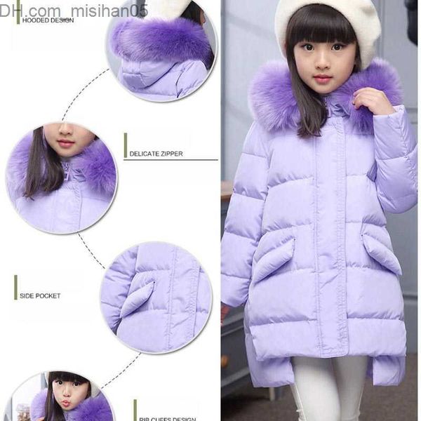 down coat girls' winter jacket thickened long jacket children's clothing girls' jacket 4-11 year old children's duck dow, Blue;gray
down coat girls' winter jacket thickened long jacket children's clothing girls' jacket 4-11 year old children's duck dow, Blue;gray