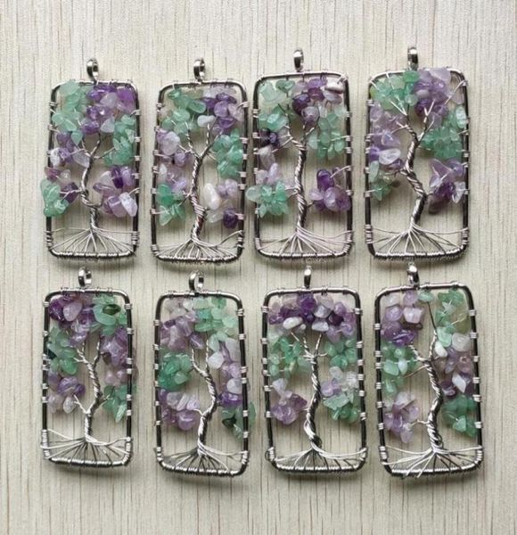 pendant necklaces whole 8pcslot fashion natural fluorite stone tree of life handmade wire wrapped pendants 30mm for jewelry m9570770, Silver
pendant necklaces whole 8pcslot fashion natural fluorite stone tree of life handmade wire wrapped pendants 30mm for jewelry m9570770, Silver