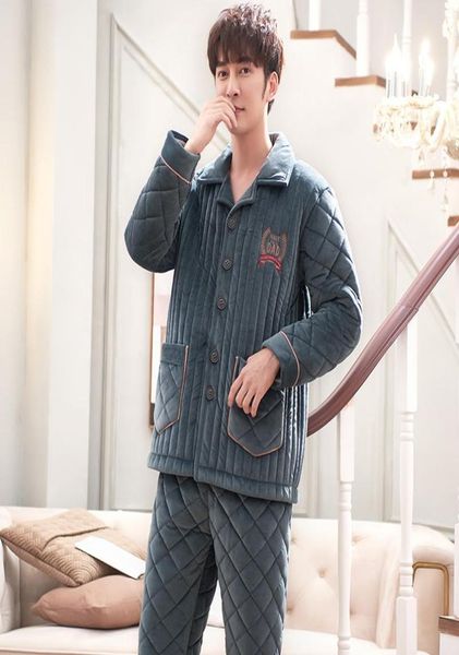 winter three layers quilted pajamas men long sleeved coral fleece warm soft flannel pyjamas mens lounge solid color pajamas set1219477, Black;brown
winter three layers quilted pajamas men long sleeved coral fleece warm soft flannel pyjamas mens lounge solid color pajamas set1219477, Black;brown