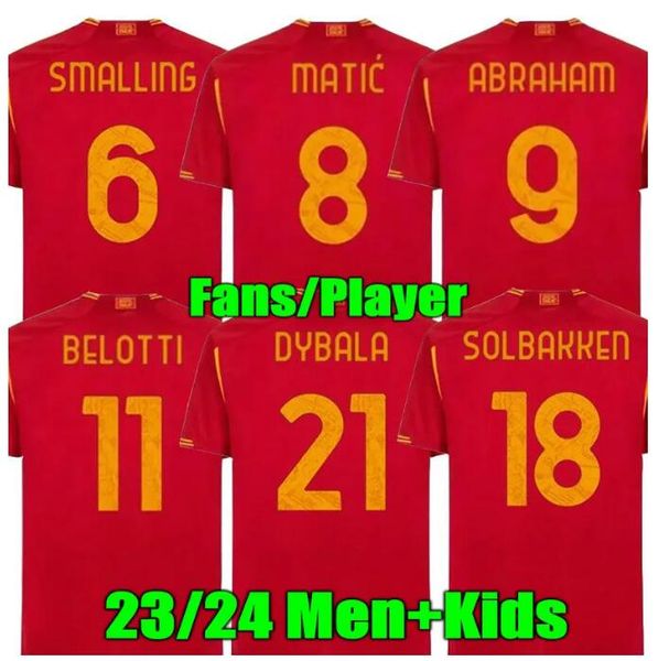 23 24 dybala romas soccer jerseys maglia pellegrini belotti celik 2023 2024 football shirts mancini kumbulla men kids kit abraham dybala el, Black;yellow
23 24 dybala romas soccer jerseys maglia pellegrini belotti celik 2023 2024 football shirts mancini kumbulla men kids kit abraham dybala el, Black;yellow