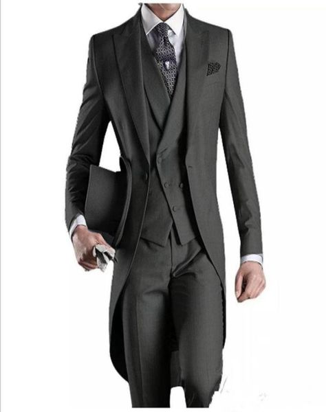 custom made groom tuxedos groomsmen morning style man peak lapel groomsman men039s wedding suits jacketpantstievest6789019, Black;gray
custom made groom tuxedos groomsmen morning style man peak lapel groomsman men039s wedding suits jacketpantstievest6789019, Black;gray