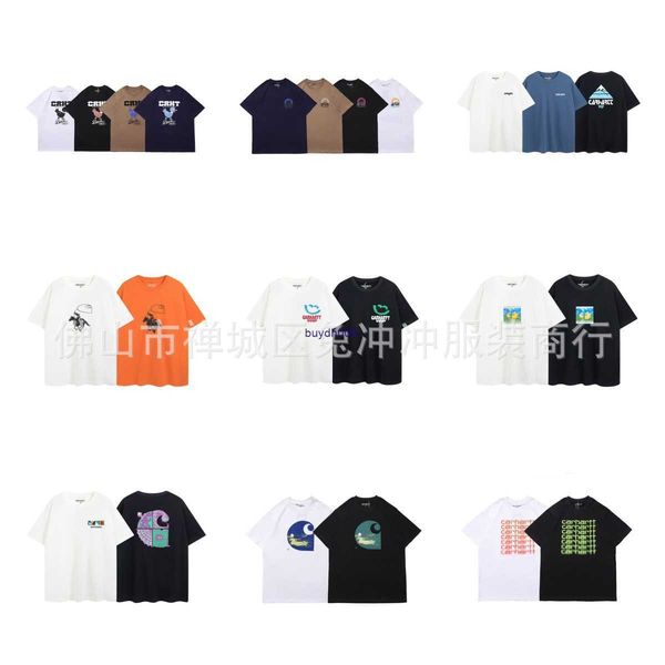 new men's and women's fashion t-shirt high street brand carhart snow mountain alphabet classic loose round neck short sleeve gems, White
new men's and women's fashion t-shirt high street brand carhart snow mountain alphabet classic loose round neck short sleeve gems, White