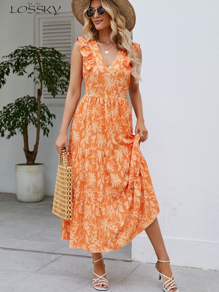 basic casual dresses elegant floral long dres summer sleeveless ruffle big hem holiday beach fashion v neck in 2023 230720, Black;gray
basic casual dresses elegant floral long dres summer sleeveless ruffle big hem holiday beach fashion v neck in 2023 230720, Black;gray