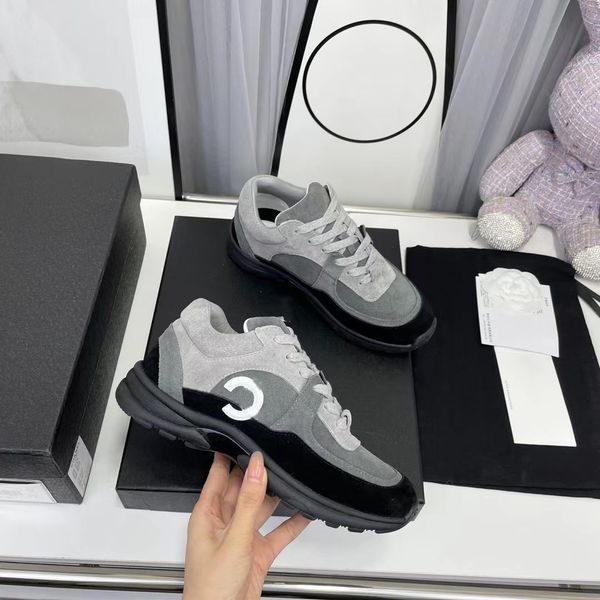 designer sneakers vintage suede shoes calfskin leather men sneaker fashion increasing platform trainers outdoor women shoe 35-46, Black
designer sneakers vintage suede shoes calfskin leather men sneaker fashion increasing platform trainers outdoor women shoe 35-46, Black