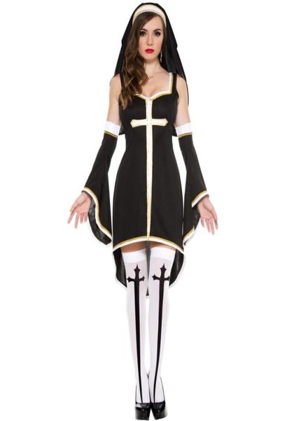 nun costume women cosplay dress with black hood for halloween sister cosplay party costume whole5147702, Black;red
nun costume women cosplay dress with black hood for halloween sister cosplay party costume whole5147702, Black;red