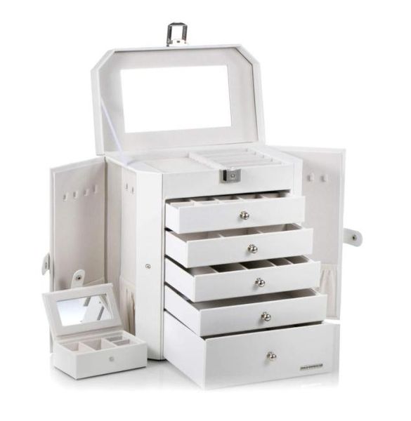 jewelry boxes baims extra large box organizer case faux leather with small travel case mirror display holder for bracelet beads je6083081, Black;white
jewelry boxes baims extra large box organizer case faux leather with small travel case mirror display holder for bracelet beads je6083081, Black;white