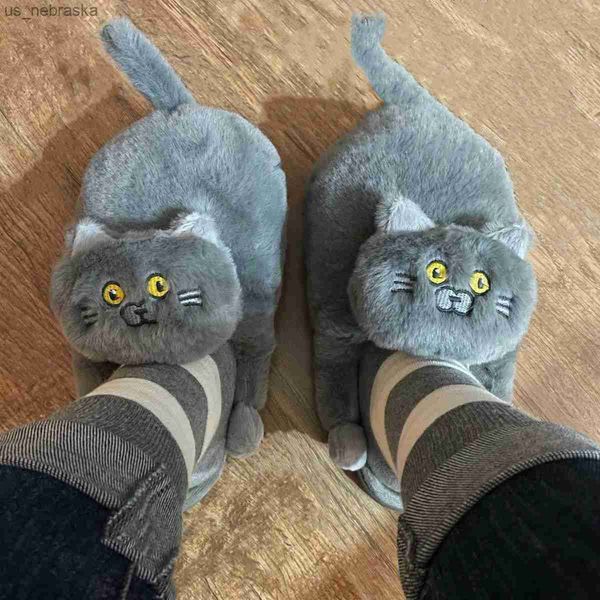 cuddly hug cat slippers women men winter home slides kawaii floor shoes furry slippers girl white mules funny cute gift slippers l230518, Black;grey
cuddly hug cat slippers women men winter home slides kawaii floor shoes furry slippers girl white mules funny cute gift slippers l230518, Black;grey