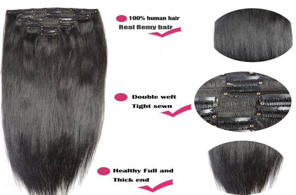 1628 inches 8pcs set 160g 100 brazilian remy clipin human hair extensions clips full head natural straight1832435, Black;brown
1628 inches 8pcs set 160g 100 brazilian remy clipin human hair extensions clips full head natural straight1832435, Black;brown