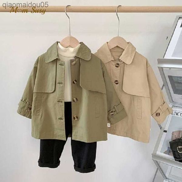 fashion baby girl boy trench cotton infant toddler kid windbreak jacket autumn spring child dust coat baby outwear clothes 1-7y l230712, Blue;gray
fashion baby girl boy trench cotton infant toddler kid windbreak jacket autumn spring child dust coat baby outwear clothes 1-7y l230712, Blue;gray