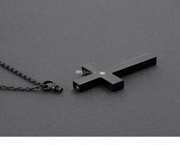 cmj9848 black stainless steel slim cross cremation urn jewelry necklace mens keepsake memorial pendants for ashes9950684, Silver
cmj9848 black stainless steel slim cross cremation urn jewelry necklace mens keepsake memorial pendants for ashes9950684, Silver