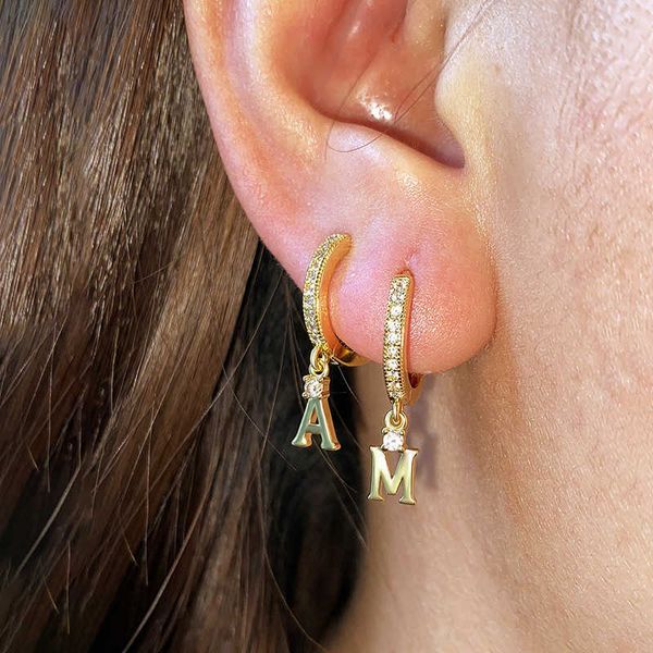 bling english a-z 26 letters name earring cubic zirconia huggie hoop initial dangle drop earring real gold plated ear rings hip hop personal, Golden
bling english a-z 26 letters name earring cubic zirconia huggie hoop initial dangle drop earring real gold plated ear rings hip hop personal, Golden
