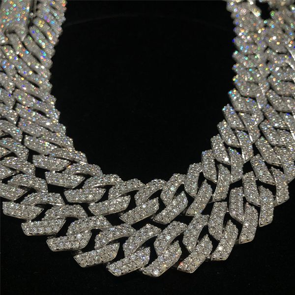 15mm sterling silver iced out hip hop moissanite jewelry cuban necklace long clasp bling diamond men jewelry cuban link chain
15mm sterling silver iced out hip hop moissanite jewelry cuban necklace long clasp bling diamond men jewelry cuban link chain