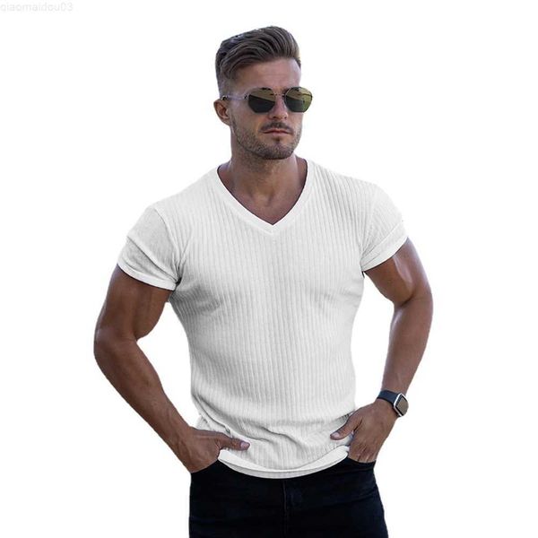 men's t-shirts 2022 brand new men t shirt v neck short sleeve tees men's fashion fitness t-shirt for male l230720, White;black
men's t-shirts 2022 brand new men t shirt v neck short sleeve tees men's fashion fitness t-shirt for male l230720, White;black