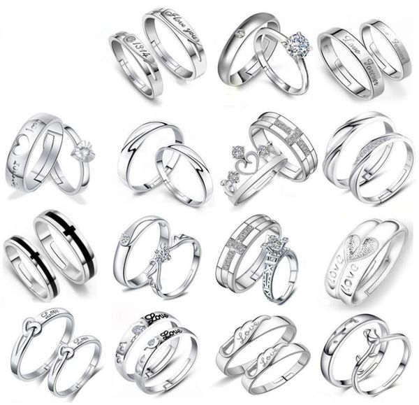fashion 30 pairs different design 925 silver lovers zircon opening adjustable ring jewelry for wedding engaged couple ring wholesa2460801, Slivery;golden
fashion 30 pairs different design 925 silver lovers zircon opening adjustable ring jewelry for wedding engaged couple ring wholesa2460801, Slivery;golden