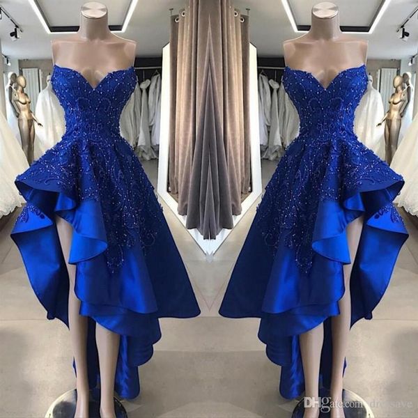 royal blue high low prom cocktail dresses real image a line beaded appliques sweetheart asymmetrical long homcoming gowns230e, Black
royal blue high low prom cocktail dresses real image a line beaded appliques sweetheart asymmetrical long homcoming gowns230e, Black