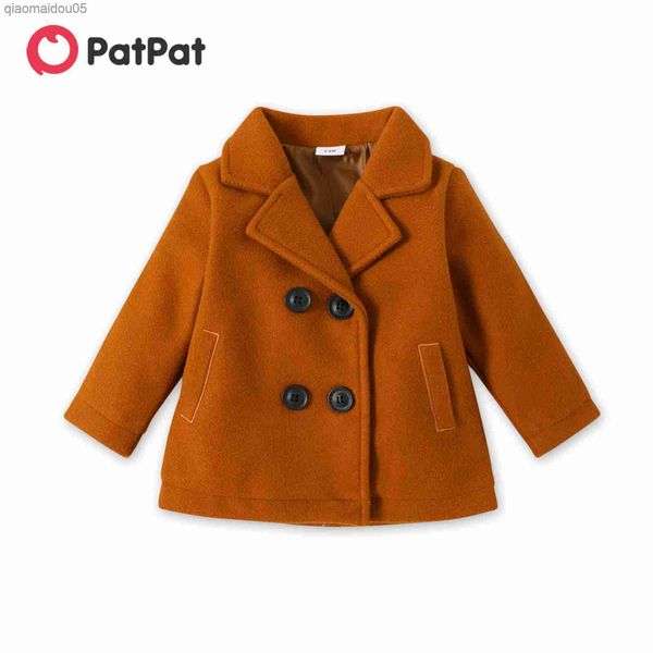 baby boy/girl solid lapel double breasted long-sleeve wool blend coat l230712, Blue;gray
baby boy/girl solid lapel double breasted long-sleeve wool blend coat l230712, Blue;gray