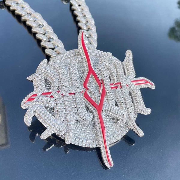 new style custom full zircon spinning pendant rotating letter pendant chain personalized iced out round disc necklace hip hop, Silver
new style custom full zircon spinning pendant rotating letter pendant chain personalized iced out round disc necklace hip hop, Silver