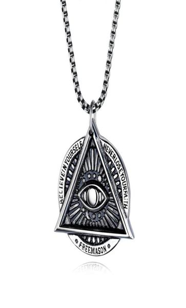 eye of providence mason evil eye necklace in stainless steel talisman sign medallion gifts illuminati jewellery59848369095985, Silver
eye of providence mason evil eye necklace in stainless steel talisman sign medallion gifts illuminati jewellery59848369095985, Silver