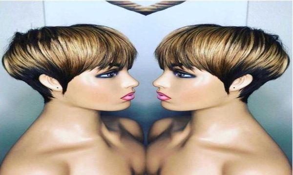 short bob ombre blonde brazilian remy human hair wigs for black women none lace front wig with bangs9313710, Black;brown
short bob ombre blonde brazilian remy human hair wigs for black women none lace front wig with bangs9313710, Black;brown