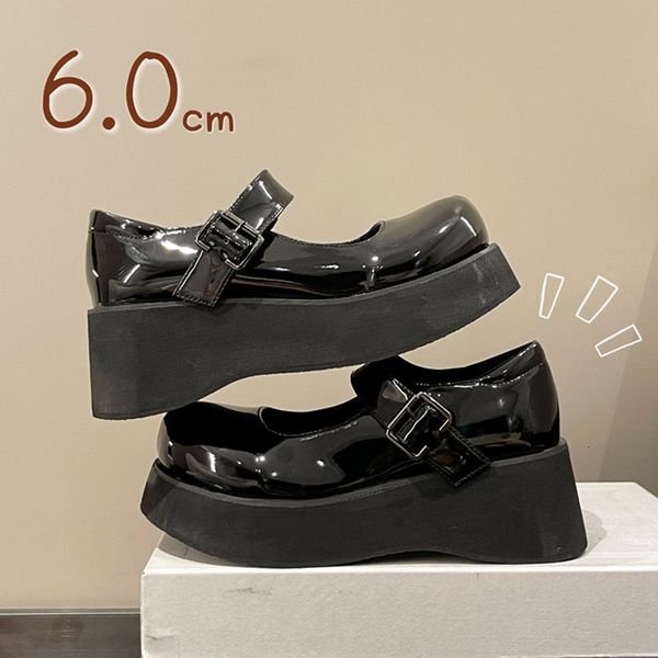 dress shoes sweet chunky platform mary janes shoes women patent leather ankle buckle pumps woman round toe thick bottom lolita shoes 230719, Black
dress shoes sweet chunky platform mary janes shoes women patent leather ankle buckle pumps woman round toe thick bottom lolita shoes 230719, Black