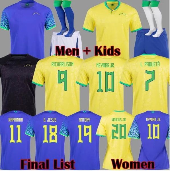 2022 2023 soccer jerseys casemiro brasil camiseta de futbol paqueta richarlison football shirt maillots football marquinhos vini jr silva ra, Black;yellow
2022 2023 soccer jerseys casemiro brasil camiseta de futbol paqueta richarlison football shirt maillots football marquinhos vini jr silva ra, Black;yellow