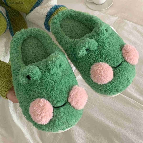 cute cartoon frog cotton slippers 2022 winter new warm plush slippers indoor home soft soled home for men women household shoes l230518, Black;grey
cute cartoon frog cotton slippers 2022 winter new warm plush slippers indoor home soft soled home for men women household shoes l230518, Black;grey