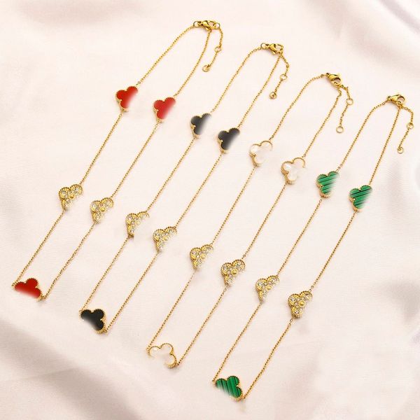 classic lucky flowers pendant necklace chain 18k gold plated designer ladies and girls valentine's day mother's day engagement jew, Silver
classic lucky flowers pendant necklace chain 18k gold plated designer ladies and girls valentine's day mother's day engagement jew, Silver
