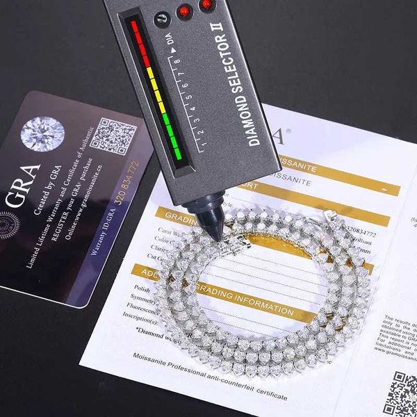 factory non-fading 925 silver vvs moissanite tennis chain gra design - necklace/bracelet men/women fine jewelry - various sizes
factory non-fading 925 silver vvs moissanite tennis chain gra design - necklace/bracelet men/women fine jewelry - various sizes
